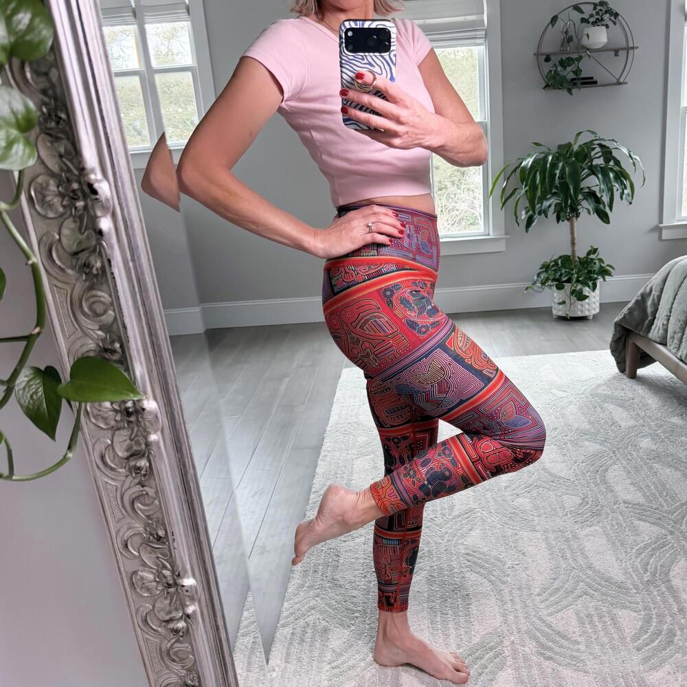 Niyama Sol High Waist Endless Patterned Leggings Size M